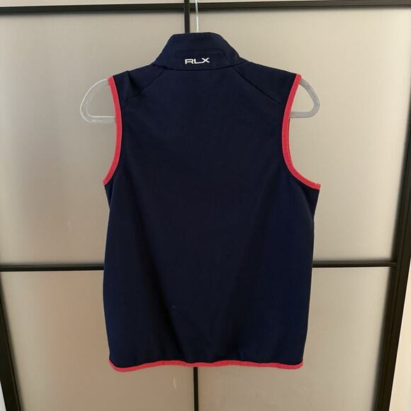 Ralph Lauren Womens S Vest Performance Sport Sleeveless Jacket Full Zip Navy RLX - Picture 7 of 10